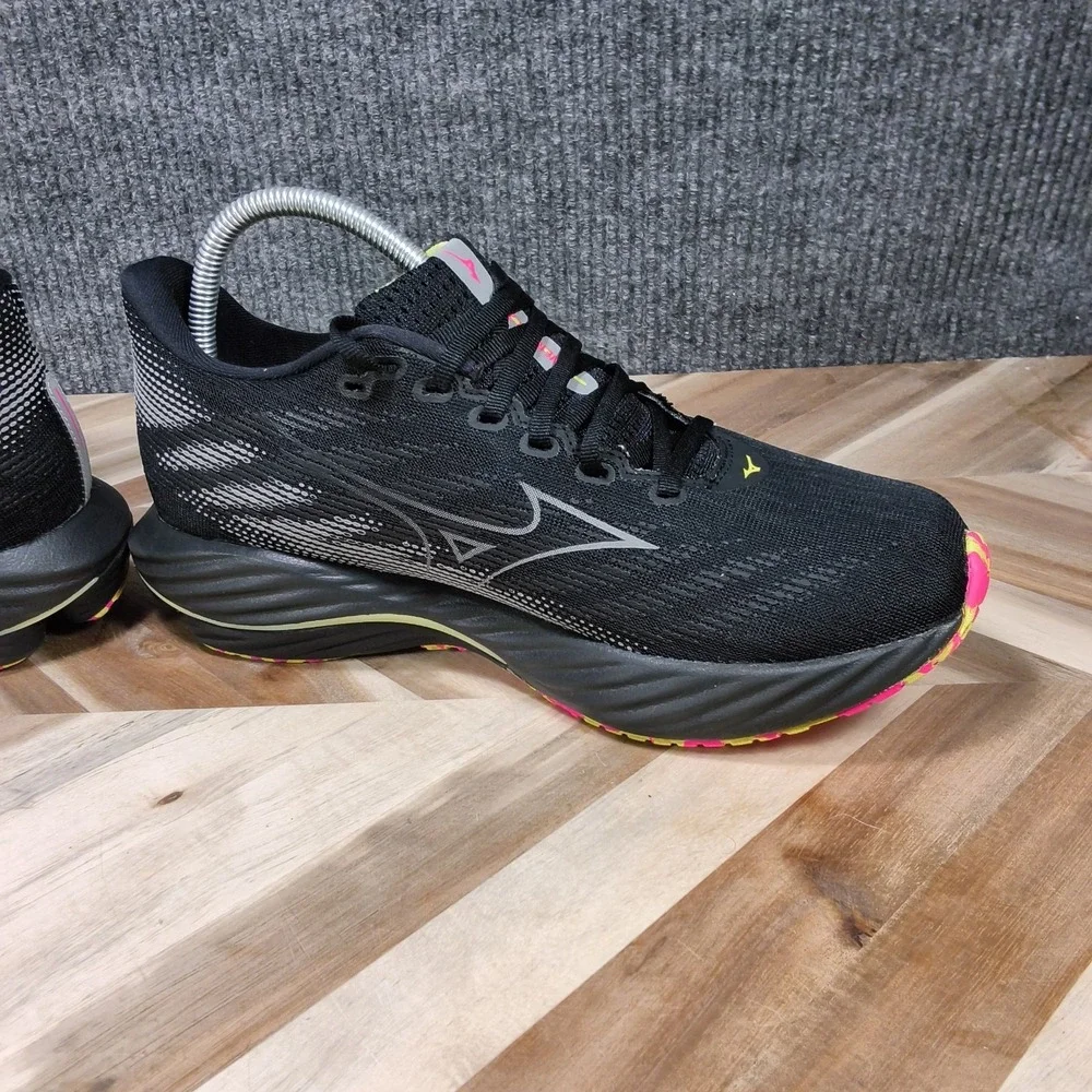 Mizuno Wave Rider 28 Men's Running Shoes Size 9 Black Pink J1GC246301 Sneakers